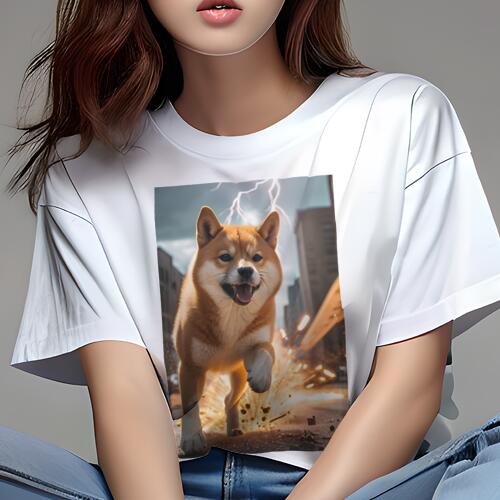 柴犬 Tシャツ レディース 犬ファン 半袖 春夏 犬柄 プリント カジュアル かわいい 人間用 個性派 ここだけのデザイン 面白 稲妻 柴犬 街並み スピード感 爆発 柴犬 Tシャツ レディース 犬ファン 半袖 春夏 犬柄 プリント カジュアル かわいい 人間用 個性派 ここだけのデザイン 面白 稲妻 柴犬 街並み スピード感 爆発