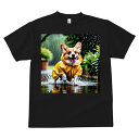コーギー Tシャツ メンズ キッズ 犬ファン 半袖 春夏 犬柄 プリント カジュアル かわいい 人間用 個性派 ここだけのデザイン 面白 雨 コーギー レインコ...