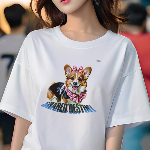 コーギー Tシャツ レディース 犬ファン 半袖 春夏 犬柄 プリント カジュアル かわいい 人間用 個性派 ..