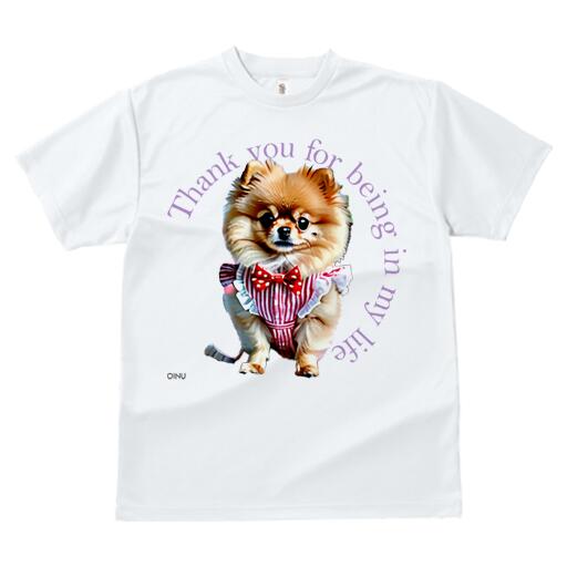 ポメラニアン Tシャツ レディース 犬ファン 半袖 春夏 犬柄 プリント カジュアル かわいい 人間用 個性派 ここだけのデザイン 面白 リボン ポメラニアン 服