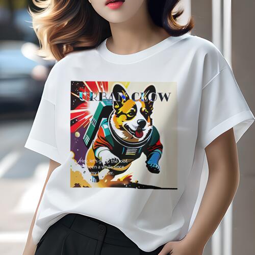 コーギー Tシャツ レディース 犬ファン 半袖 春夏 犬柄 プリント カジュアル かわいい 人間用 個性派 ここだけのデザイン 面白 宇宙 コーギー スペース 宇宙飛行士 クール コーギー Tシャツ レディース 犬ファン 半袖 春夏 犬柄 プリント カジュアル かわいい 人間用 個性派 ここだけのデザイン 面白 宇宙 コーギー スペース 宇宙飛行士 クール