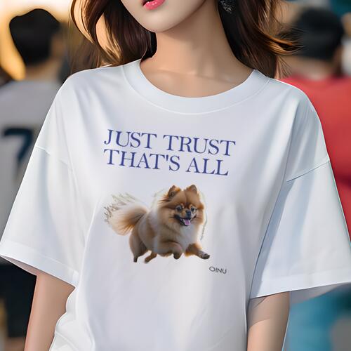 ポメラニアン Tシャツ レディース 犬ファン 半袖 春夏 犬柄 プリント カジュアル かわいい 人間用 個性派 ここだけのデザイン 面白 ポメラニアン