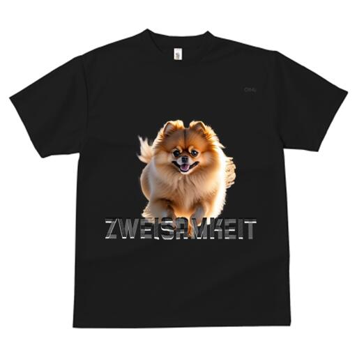 ポメラニアン Tシャツ レディース 犬ファン 半袖 春夏 犬柄 プリント カジュアル かわいい 人間用 個性派 ここだけのデザイン 面白 ポメラニアン