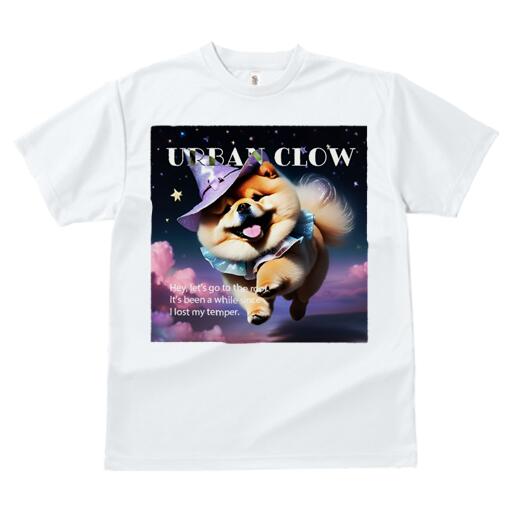 チャウチャウ Tシャツ メンズ キッズ 犬ファン 半袖 春夏 犬柄 プリント カジュアル かわいい 人間用 個性派 ここだけのデザイン 面白 魔法使い チャウチャウ 星 雲