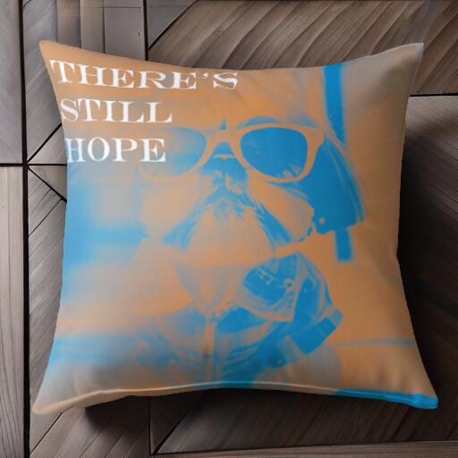 サングラス シーズー 服 クッションカバー 45×45cm アニマル柄 おしゃれ 可愛い クッション本体付き 正..