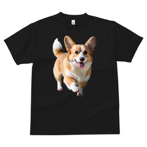 コーギー Tシャツ レディース 犬ファン 半袖 春夏 犬柄 プリント カジュアル かわいい 人間用 個性派 ここだけのデザイン 面白 イヌ コーギー ペット 動物 かわいい