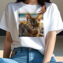 Tシャツ レディース 犬ファン 半袖 春夏 犬柄 プリント カジュアル かわいい 人間用 個性派 ここだけのデザイン 面白 猫 動物 ペット 哺乳類 肖像画(4)