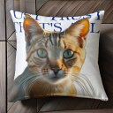 猫 クッションカバー 45×45cm アニマル柄 おしゃれ 可愛い クッション本体付き 正方形 犬ファン
