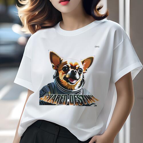 チワワ Tシャツ レディース 犬ファン 半袖 春夏 犬柄 プリント カジュアル かわいい 人間用 個性派 ここだけのデザイン 面白 宇宙服 チワワ チワワ Tシャツ レディース 犬ファン 半袖 春夏 犬柄 プリント カジュアル かわいい 人間用 個性派 ここだけのデザイン 面白 宇宙服 チワワ