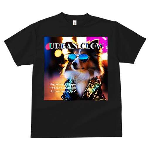 楽天フロントップ楽天市場店シェットランドシープドッグ Tシャツ メンズ キッズ 犬ファン 半袖 春夏 犬柄 プリント カジュアル かわいい 人間用 個性派 ここだけのデザイン 面白 サングラス シェットランドシープドッグ ジャケット キラキラ