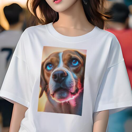ビーグル Tシャツ レディース 犬ファン 半袖 春夏 犬柄 プリント カジュアル かわいい 人間用 個性派 ここだけのデザイン 面白 ビーグル ビーグル Tシャツ レディース 犬ファン 半袖 春夏 犬柄 プリント カジュアル かわいい 人間用 個性派 ここだけのデザイン 面白 ビーグル