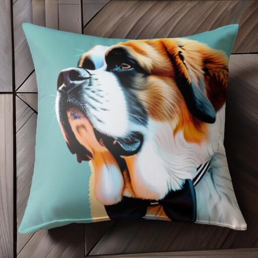 蝶ネクタイ セントバーナード クッ