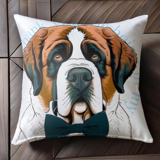 蝶ネクタイ セントバーナード クッ