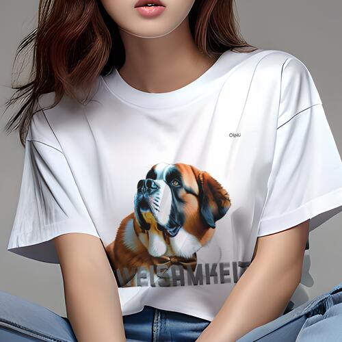 セントバーナード Tシャツ レディー