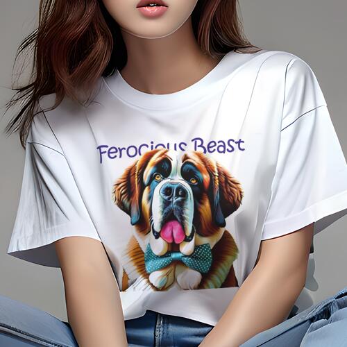 セントバーナード Tシャツ レディー