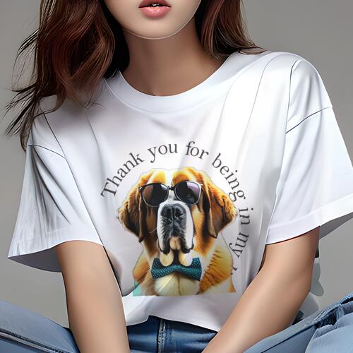 セントバーナード Tシャツ レディー