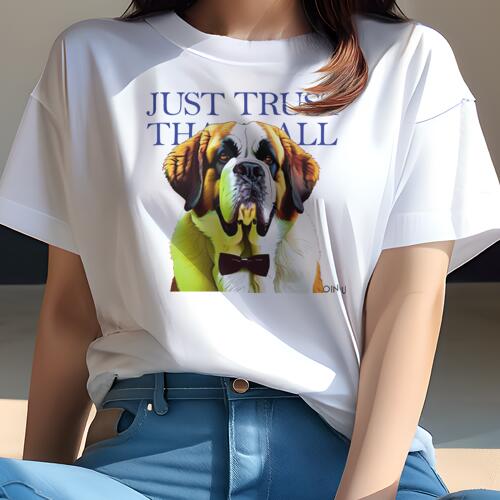 セントバーナード Tシャツ レディー