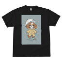 キャバリア Tシャツ メンズ キッズ 犬ファン 半袖 春夏 犬柄 プリント カジュアル かわいい 人間用 個性派 ここだけのデザイン 面白 雨 キャバリア 傘 ...