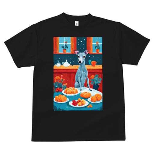 イタリアングレーハウンド Tシャツ メンズ キッズ 犬ファン 半袖 春夏 犬柄 プリント カジュアル かわ..