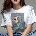 キャバリア Tシャツ レディース 犬ファン 半袖 春夏 犬柄 プリント カジュアル かわいい 人間用 個性派 ここだけのデザイン 面白 レインコート キャバリア...