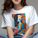 キャバリア Tシャツ レディース 犬ファン 半袖 春夏 犬柄 プリント カジュアル かわいい 人間用 個性派 ここだけのデザイン 面白 レインコート キャバリア...