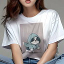 ボーダーコリー Tシャツ レディース 犬ファン 半袖 春夏 犬柄 プリント カジュアル かわいい 人間用 個性派 ここだけのデザイン 面白 雨 ボーダーコリー ...