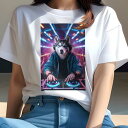 シベリアンハスキー Tシャツ レディース 犬ファン 半袖 春夏 犬柄 プリント カジュアル かわいい 人間用 個性派 ここだけのデザイン 面白 DJ シベリアン...
