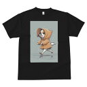 キャバリア Tシャツ メンズ キッズ 犬ファン 半袖 春夏 犬柄 プリント カジュアル かわいい 人間用 個性派 ここだけのデザイン 面白 レインコート キャバ...