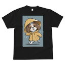 キャバリア Tシャツ メンズ キッズ 犬ファン 半袖 春夏 犬柄 プリント カジュアル かわいい 人間用 個性派 ここだけのデザイン 面白 雨 キャバリア 傘 ...