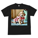 ゴールデンレトリバー Tシャツ メンズ キッズ 犬ファン 半袖 春夏 犬柄 プリント カジュアル かわいい 人間用 個性派 ここだけのデザイン 面白 ワンピース ゴールデンレトリバー リボン