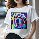 ゴールデンレトリバー Tシャツ レディース 犬ファン 半袖 春夏 犬柄 プリント カジュアル かわいい 人間用 個性派 ここだけのデザイン 面白 サングラス ゴ...