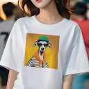 イタリアングレーハウンド Tシャツ レディース 犬ファン 半袖 春夏 犬柄 プリント カジュアル かわいい 人間用 個性派 ここだけのデザイン 面白 帽子 イタリアングレーハウンド サングラス パーカー ストライプ