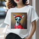 イタリアングレーハウンド Tシャツ レディース 犬ファン 半袖 春夏 犬柄 プリント カジュアル かわいい 人間用 個性派 ここだけのデザイン 面白 帽子 イタリアングレーハウンド サングラス ジャケット