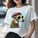 イタリアングレーハウンド Tシャツ レディース 犬ファン 半袖 春夏 犬柄 プリント カジュアル かわいい 人間用 個性派 ここだけのデザイン 面白 帽子 イタリアングレーハウンド サングラス セーター
