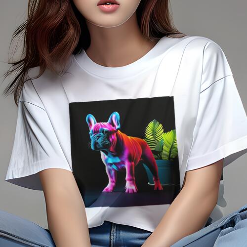 フレンチブルドッグ Tシャツ レディース 犬ファン 半袖 春夏 犬柄 プリント カジュアル かわいい 人間..