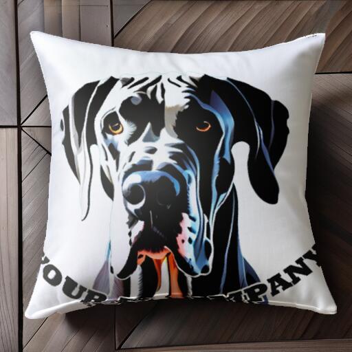 グレートデーン クッションカバー 45×45cm アニマル柄 おしゃれ 可愛い クッション本体付き 正方形 犬..