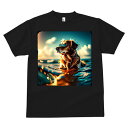 ゴールデンレトリバー Tシャツ メンズ キッズ 犬ファン 半袖 春夏 犬柄 プリント カジュアル かわいい 人間用 個性派 ここだけのデザイン 面白 海 ゴールデンレトリバー 夏 サングラス 休暇