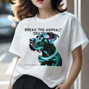 グレートデーン Tシャツ レディース 犬ファン 半袖 春夏 犬柄 プリント カジュアル かわいい 人間用 個性派 ここだけのデザイン 面白 蝶ネクタイ グレート...