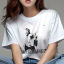 グレートデーン Tシャツ レディース 犬ファン 半袖 春夏 犬柄 プリント カジュアル かわいい 人間用 個性派 ここだけのデザイン 面白 蝶ネクタイ グレート...