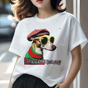 イタリアングレーハウンド Tシャツ レディース 犬ファン 半袖 春夏 犬柄 プリント カジュアル かわいい 人間用 個性派 ここだけのデザイン 面白 帽子 イタリアングレーハウンド セーター サングラス