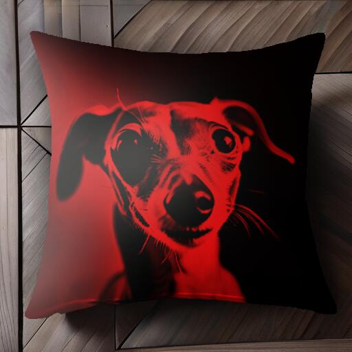 イタリアングレーハウンド クッションカバー 45×45cm アニマル柄 おしゃれ 可愛い クッション本体付き ..