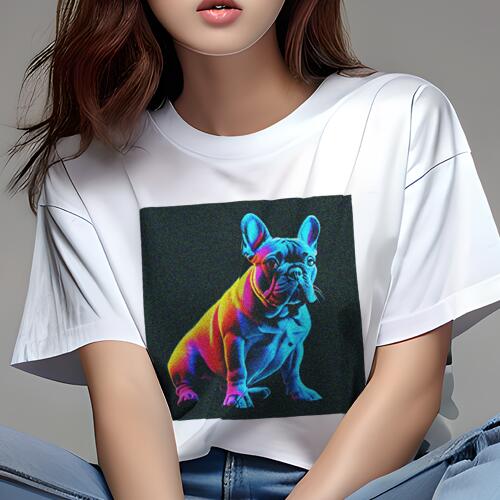 フレンチブルドッグ Tシャツ レディース 犬ファン 半袖 春夏 犬柄 プリント カジュアル かわいい 人間..