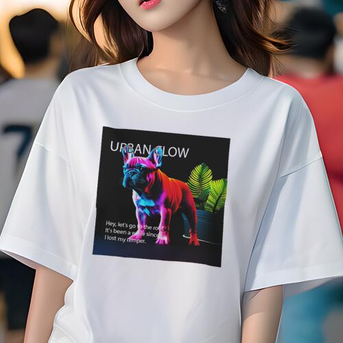 フレンチブルドッグ Tシャツ レディース 犬ファン 半袖 春夏 犬柄 プリント カジュアル かわいい 人間..