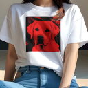 ラブラドールレトリバー Tシャツ レディース 犬ファン 半袖 春夏 犬柄 プリント カジュアル かわいい 人間用 個性派 ここだけのデザイン 面白 ラブラドールレトリバー