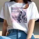 グレートデーン Tシャツ レディース 犬ファン 半袖 春夏 犬柄 プリント カジュアル かわいい 人間用 個性派 ここだけのデザイン 面白 グレートデーン