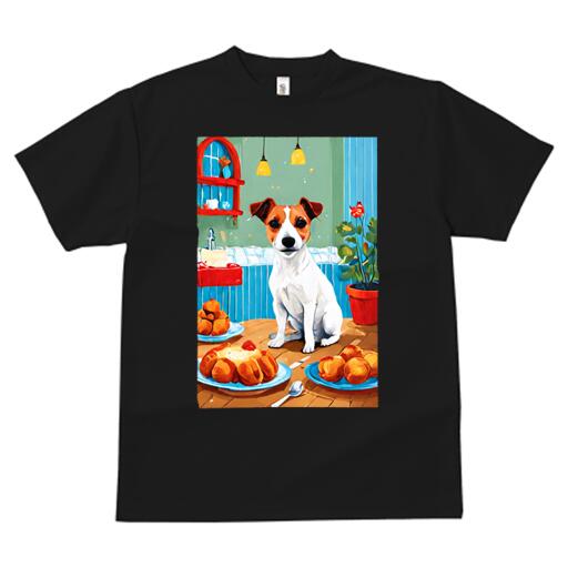 ジャックラッセルテリア Tシャツ メンズ キッズ 犬ファン 半袖 春夏 犬柄 プリント カジュアル かわい..