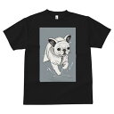 フレンチブルドッグ Tシャツ メンズ キッズ 犬ファン 半袖 春夏 犬柄 プリント カジュアル かわいい 人間用 個性派 ここだけのデザイン 面白 レインコート...