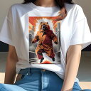 Tシャツ レディース 犬ファン 半袖 春夏 犬柄 プリント カジュアル かわいい 人間用 個性派 ここだけのデザイン 面白 コート スーツ 都会 爆発