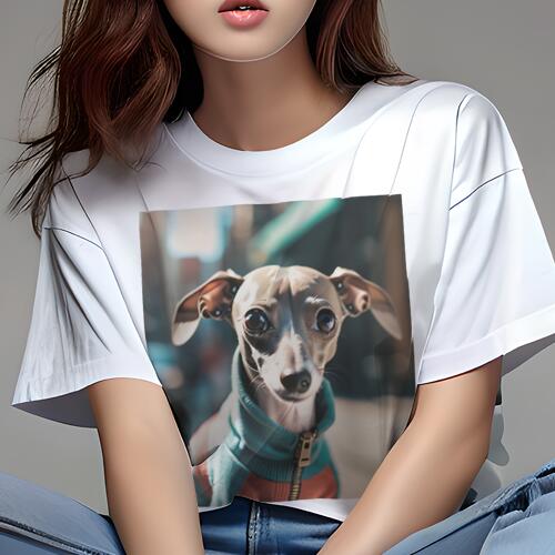 イタリアングレーハウンド Tシャツ レディース 犬ファン 半袖 春夏 犬柄 プリント カジュアル かわいい..