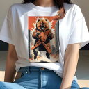 Tシャツ レディース 犬ファン 半袖 春夏 犬柄 プリント カジュアル かわいい 人間用 個性派 ここだけのデザイン 面白 コート 都会 摩天楼